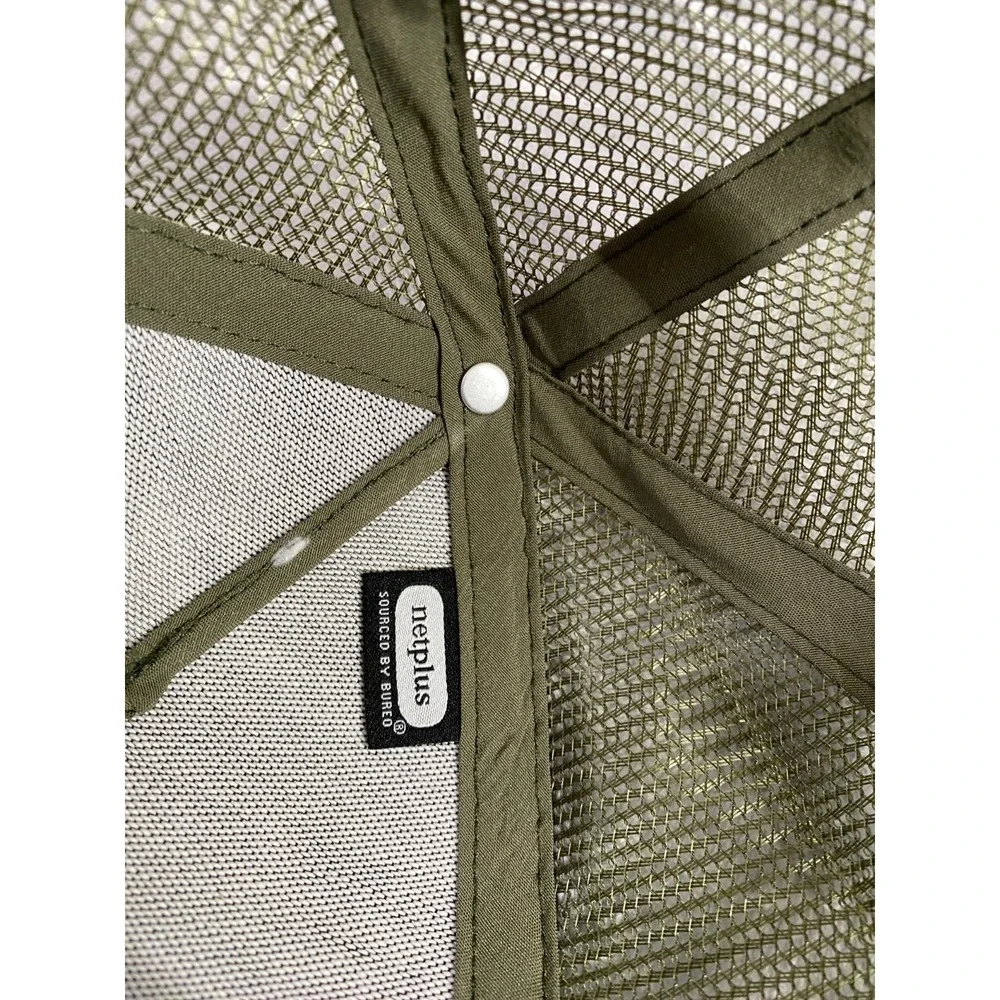 Rivian Automotive Compass Snapback Hat Men OSFA Olive Green Mesh Trucker Cap